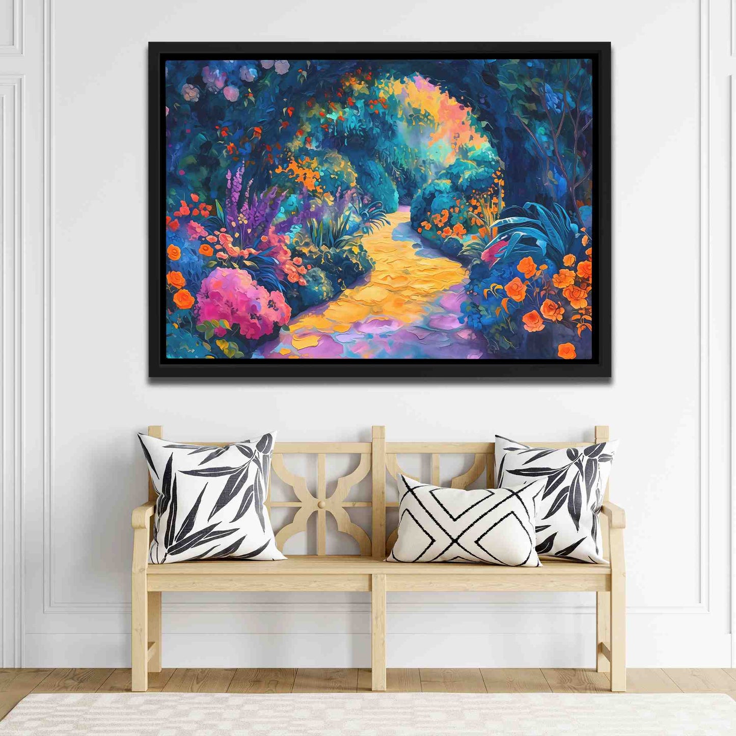 Secret Garden - Large Watercolor Canvas Print