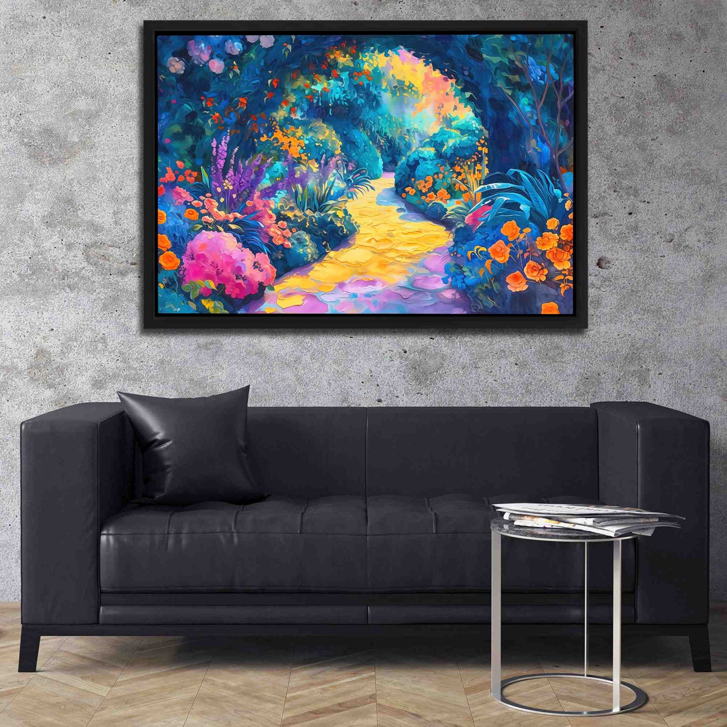 Secret Garden - Colorful Flowers Canvas Print