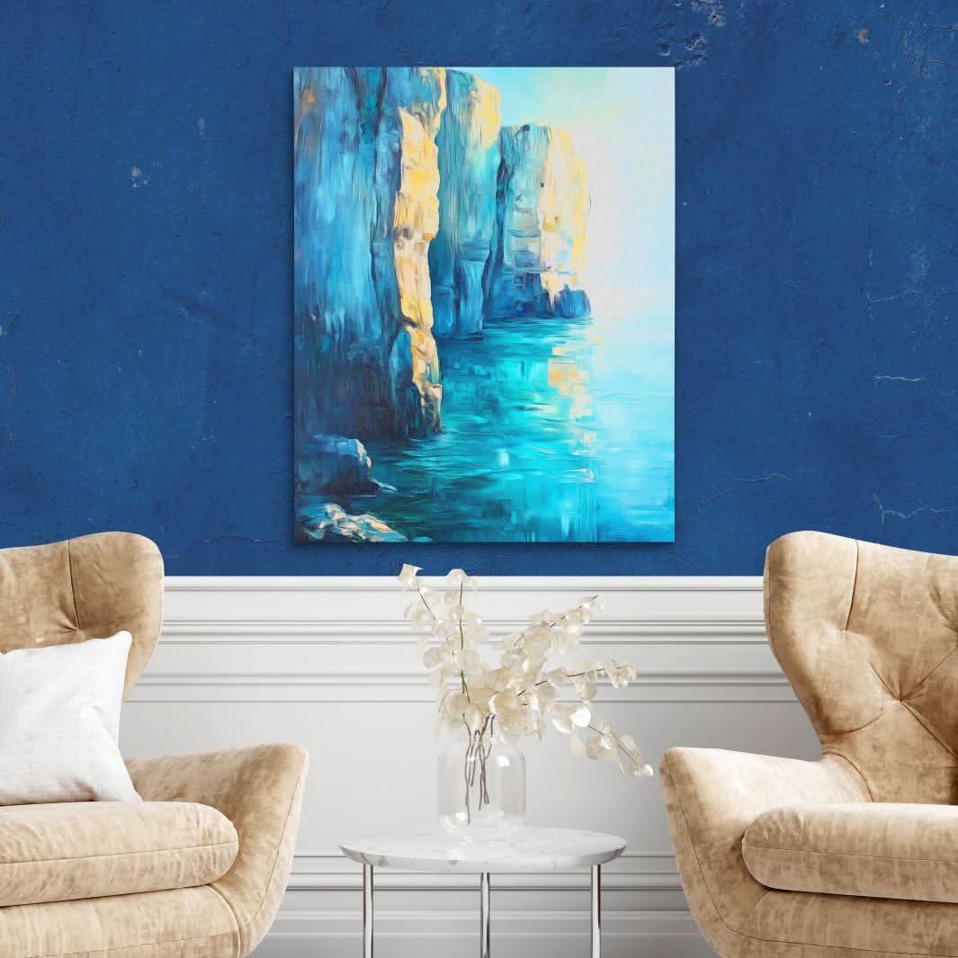 Serene Cliffs - Large Canvas Print