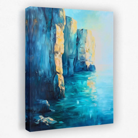 Serene Cliffs - Coastal Canvas Wall Art
