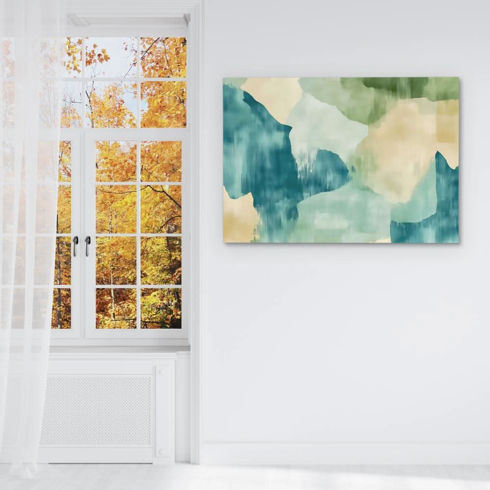 Serene Earth Tones - Entryway Art for Bedroom