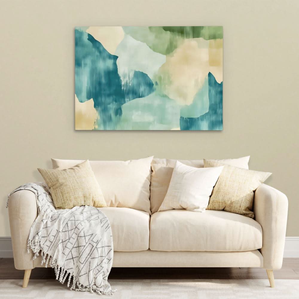 Serene Earth Tones - Beige Wall Art for Home Office