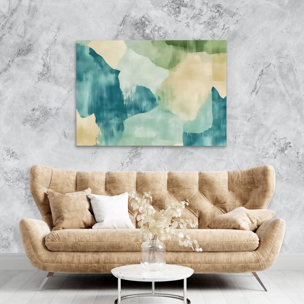 Serene Earth Tones - Oversized Entryway Canvas Wall Art