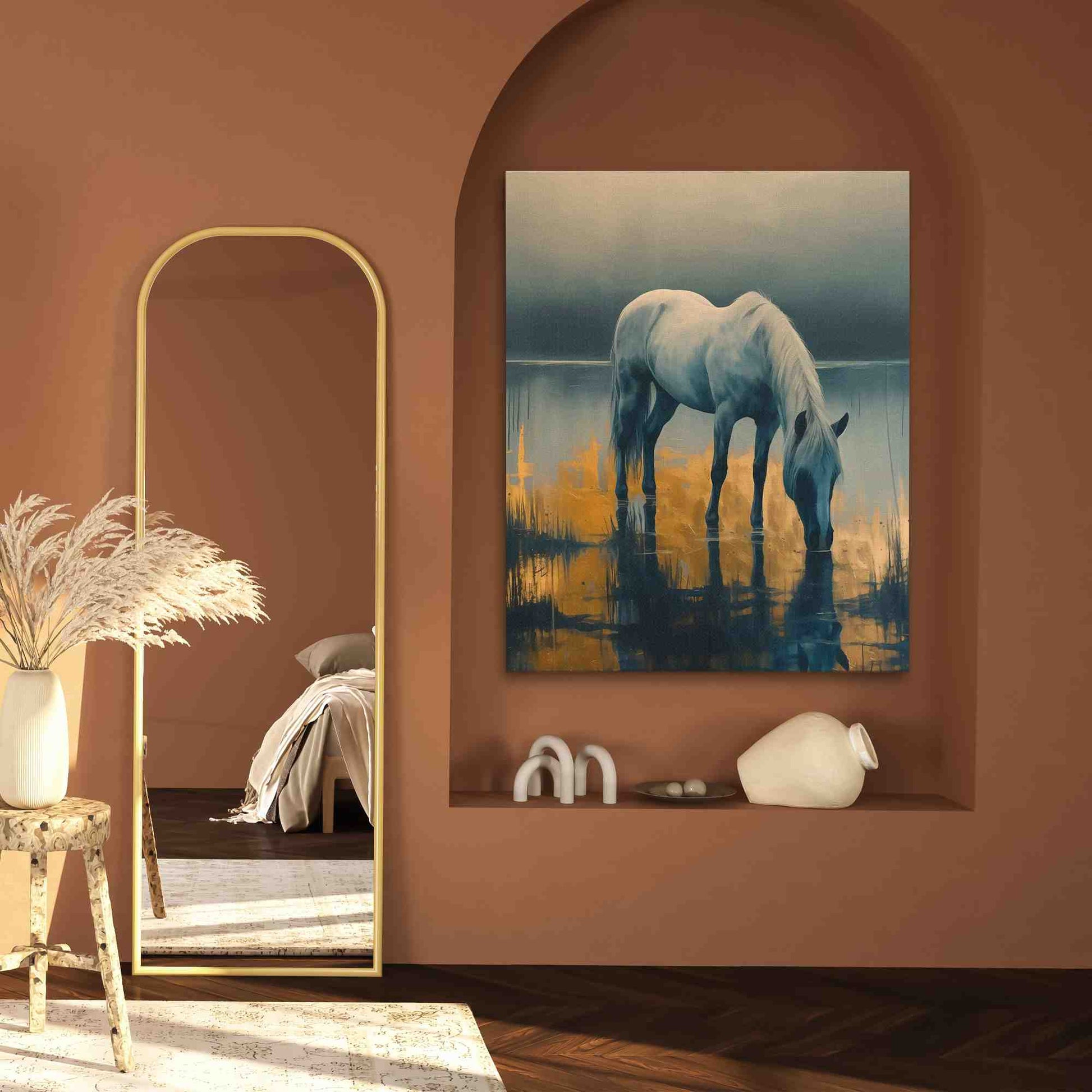Serene Reflection - Horse Art