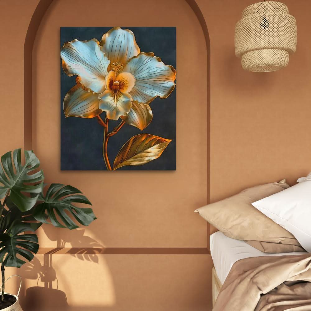 Serene Spirit - Modern Wall Art in Black Frame
