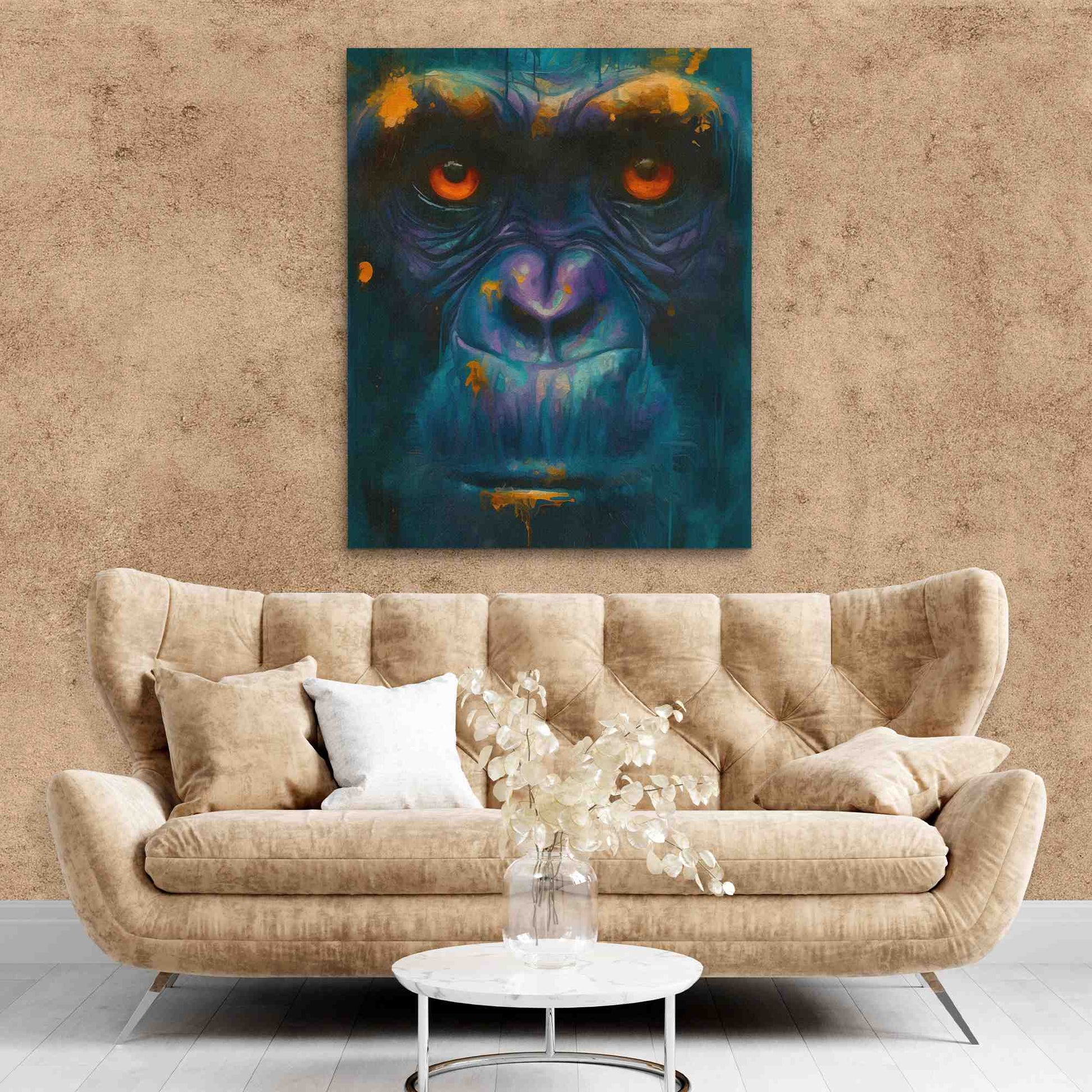 Serious Ape - Large Canvas Print