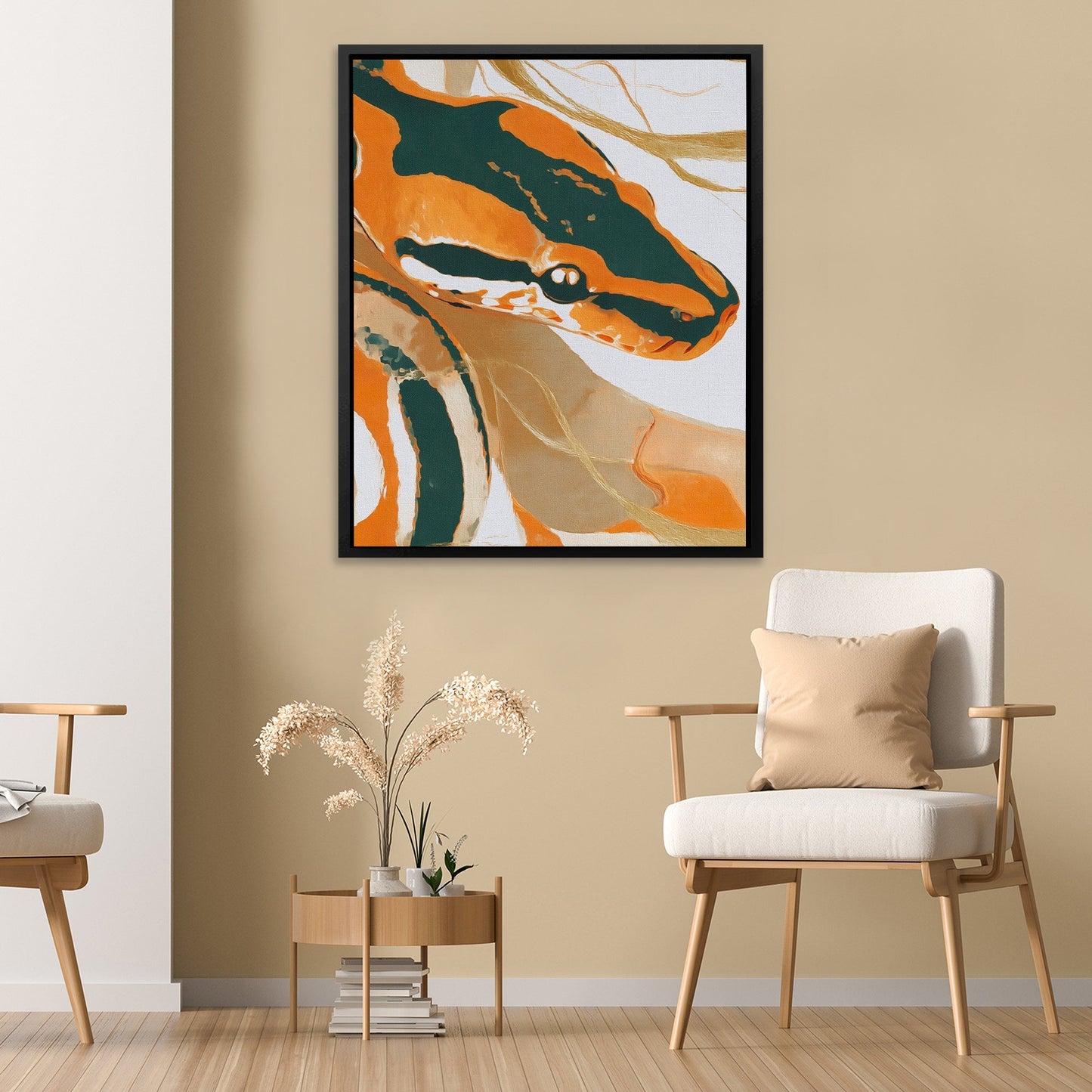 Serpent in Amber - Luxury Wall Art