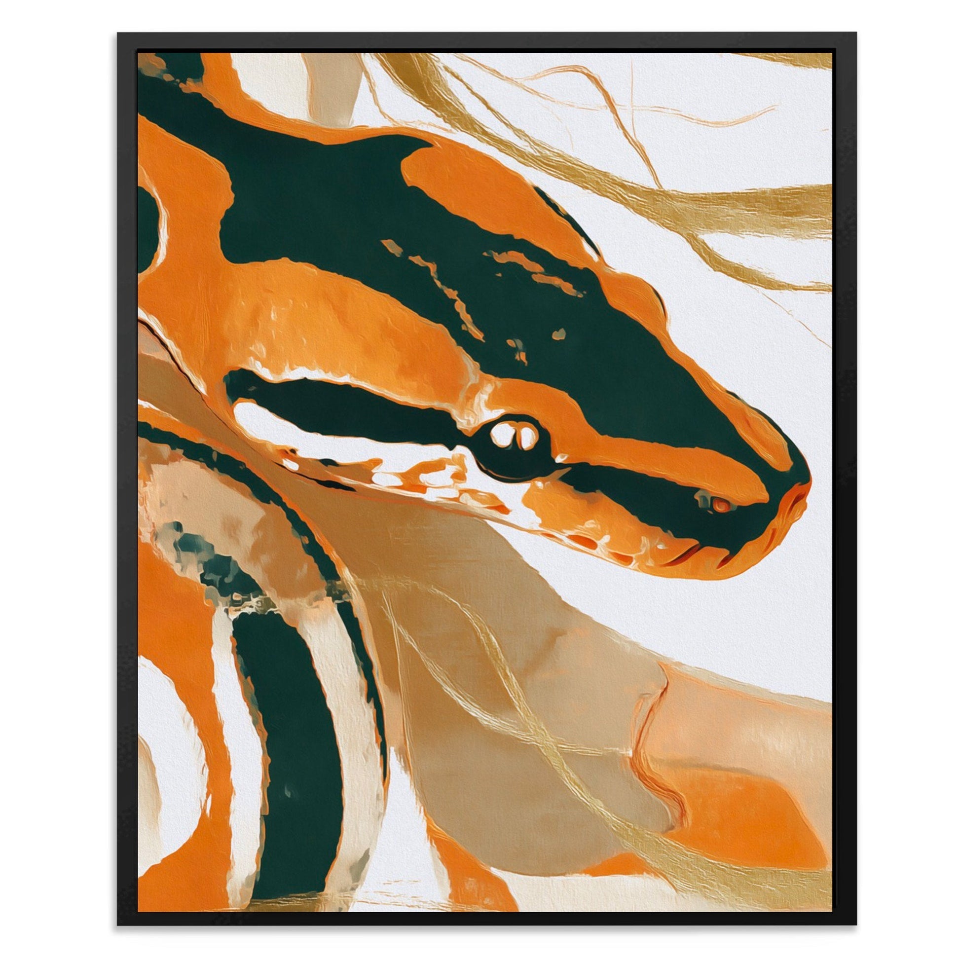 Serpent in Amber - Luxury Wall Art