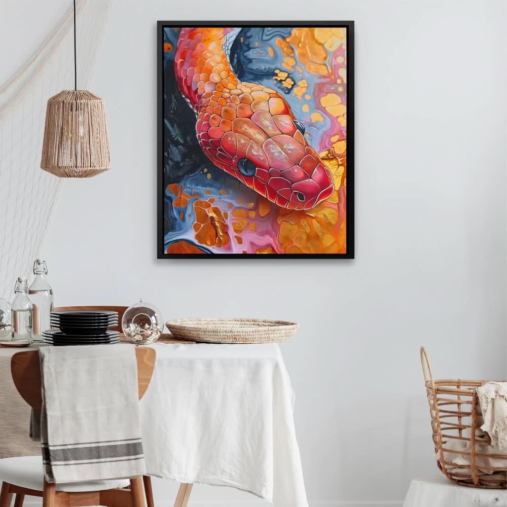 Serpent’s Spectrum - Animals Art for Home Office