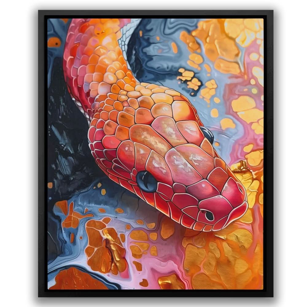 Serpent’s Spectrum - Colorful Nature Canvas Print