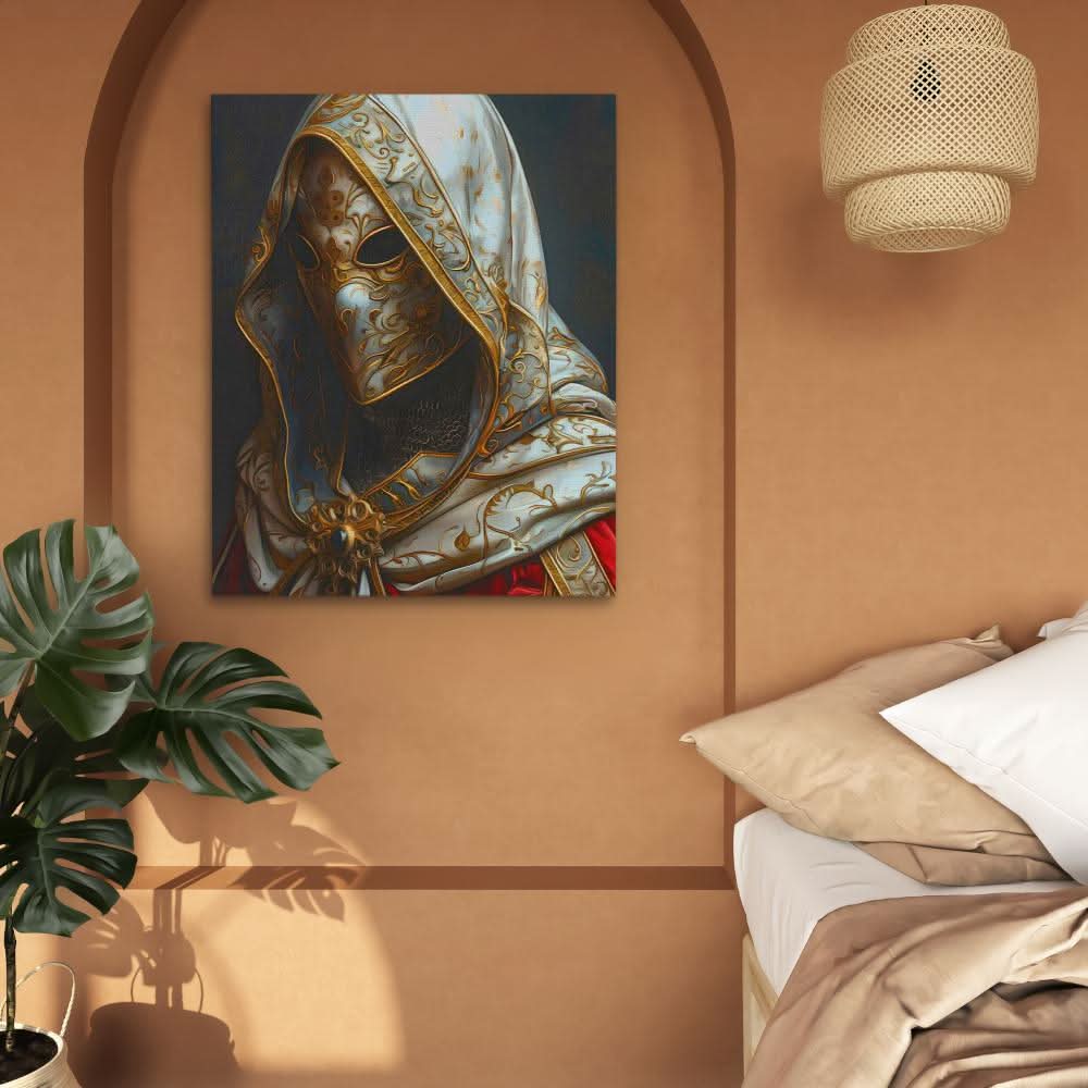 Shadow Guardian - Fantasy Wall Art in Black Frame