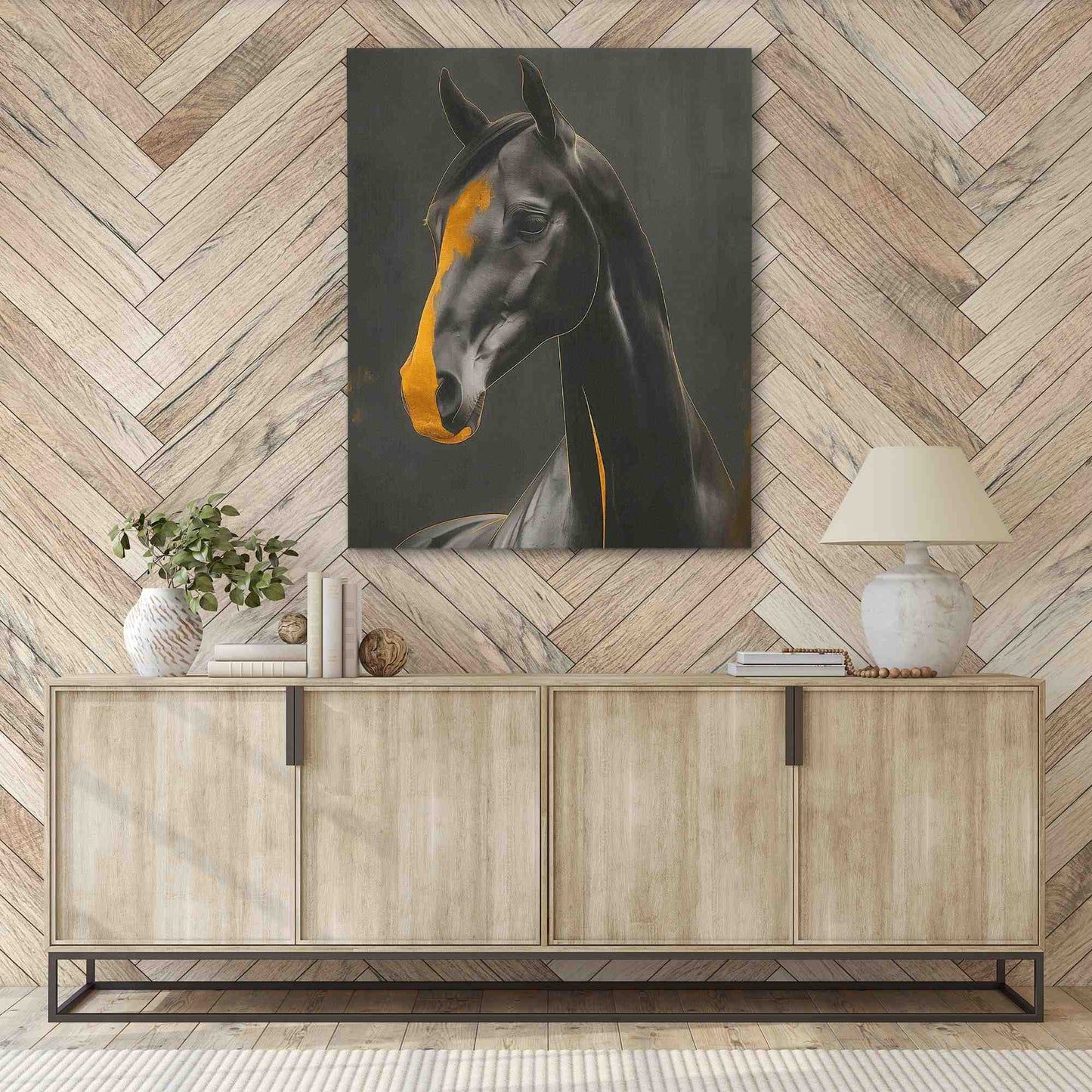 Shadow Sprinter - Black Wall Art for Bedroom