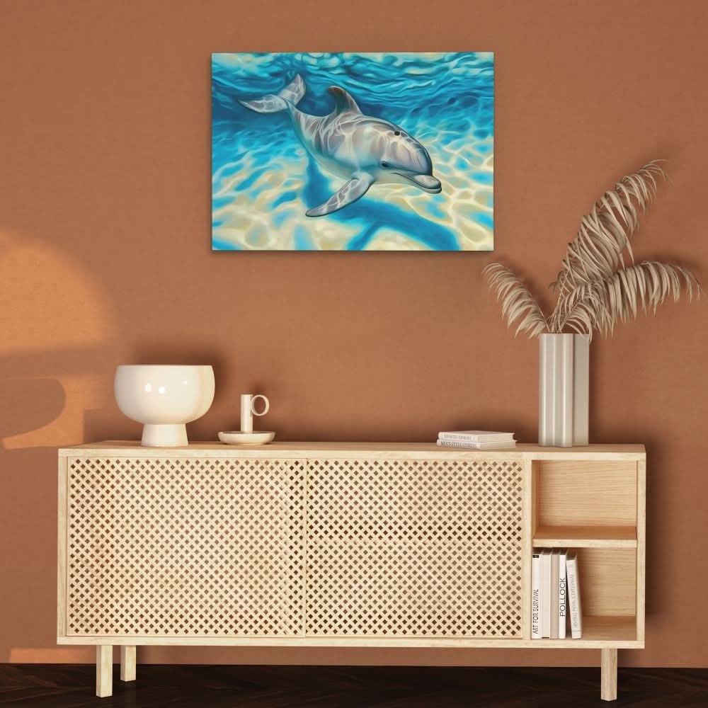 Shallow Penguin - Large Contemporary Canvas Print