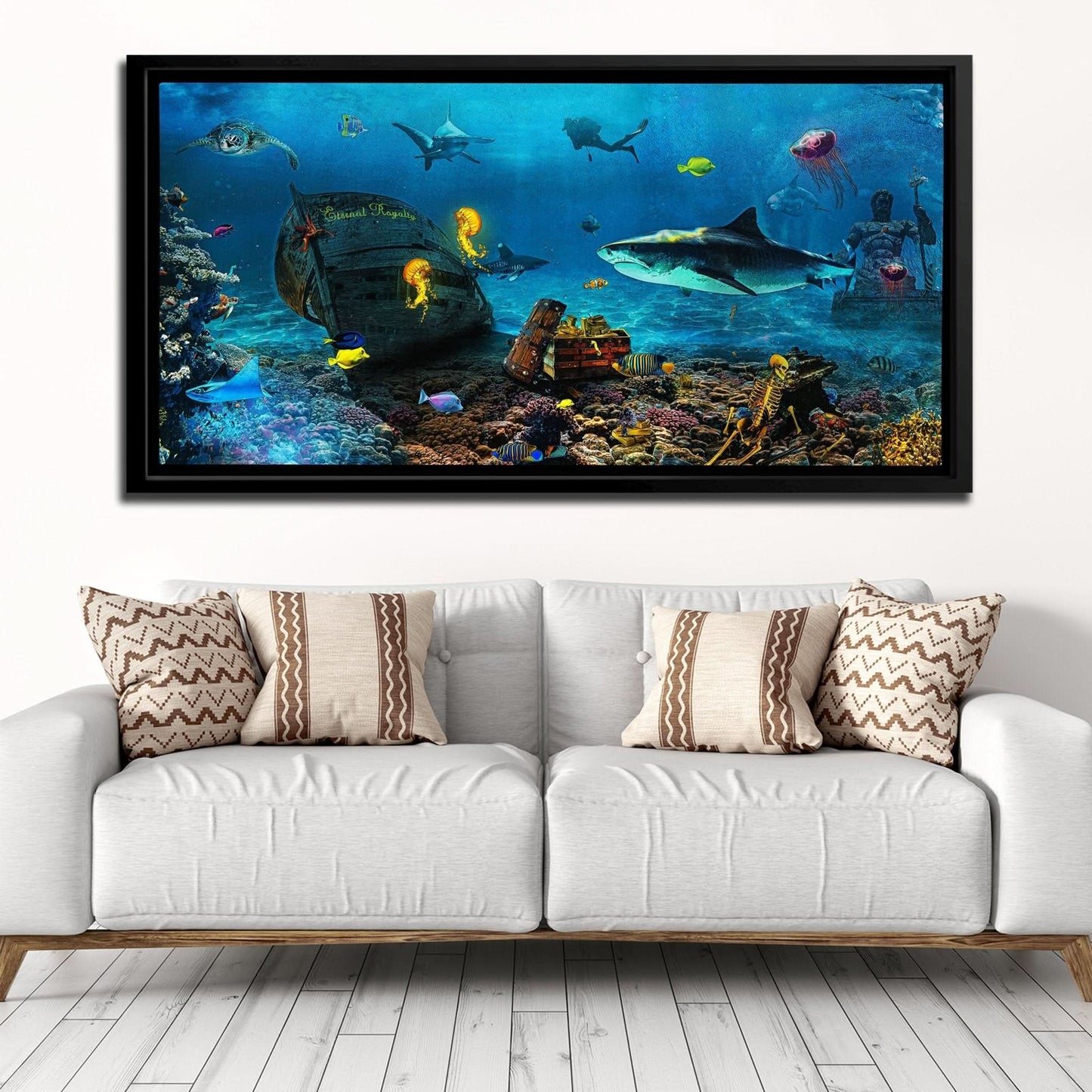 Shark Ocean - Beach House Art