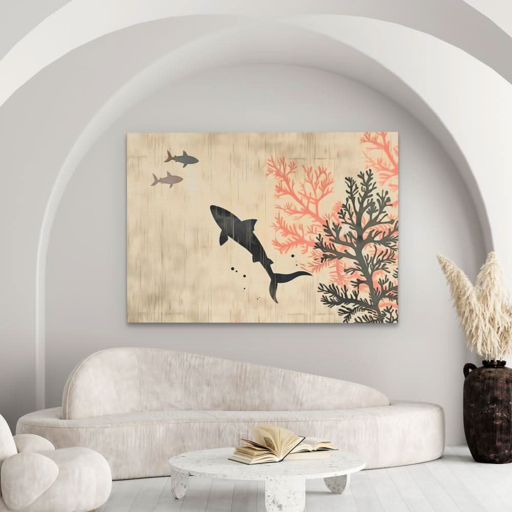 Shark Surprise - Coastal Art