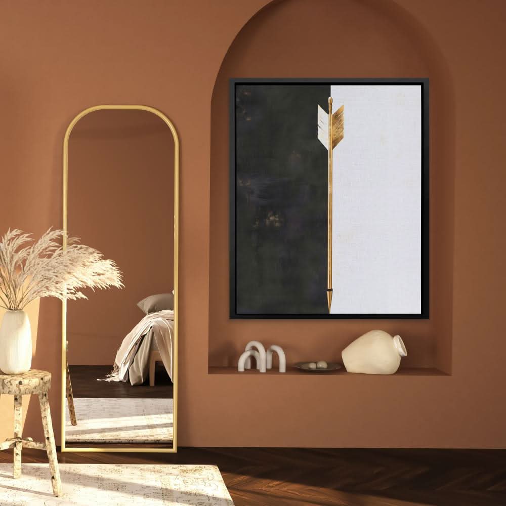 Sharp Contrast - Black and White Wall Art in Black Frame