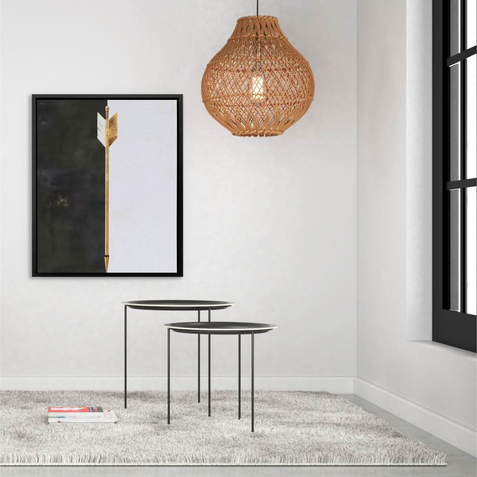 Sharp Contrast - Large Minimalist Canvas Print