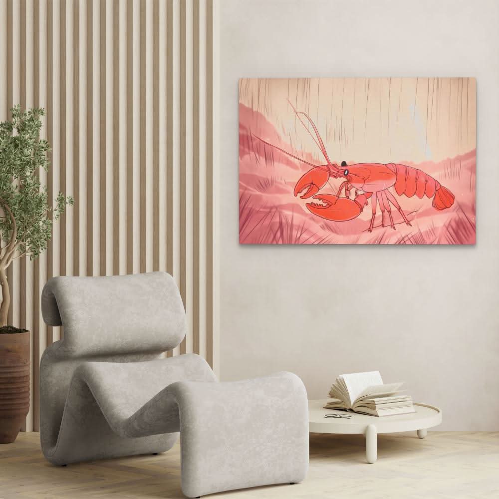 Shellfish Shuffle - Colorful Lobster Canvas Print