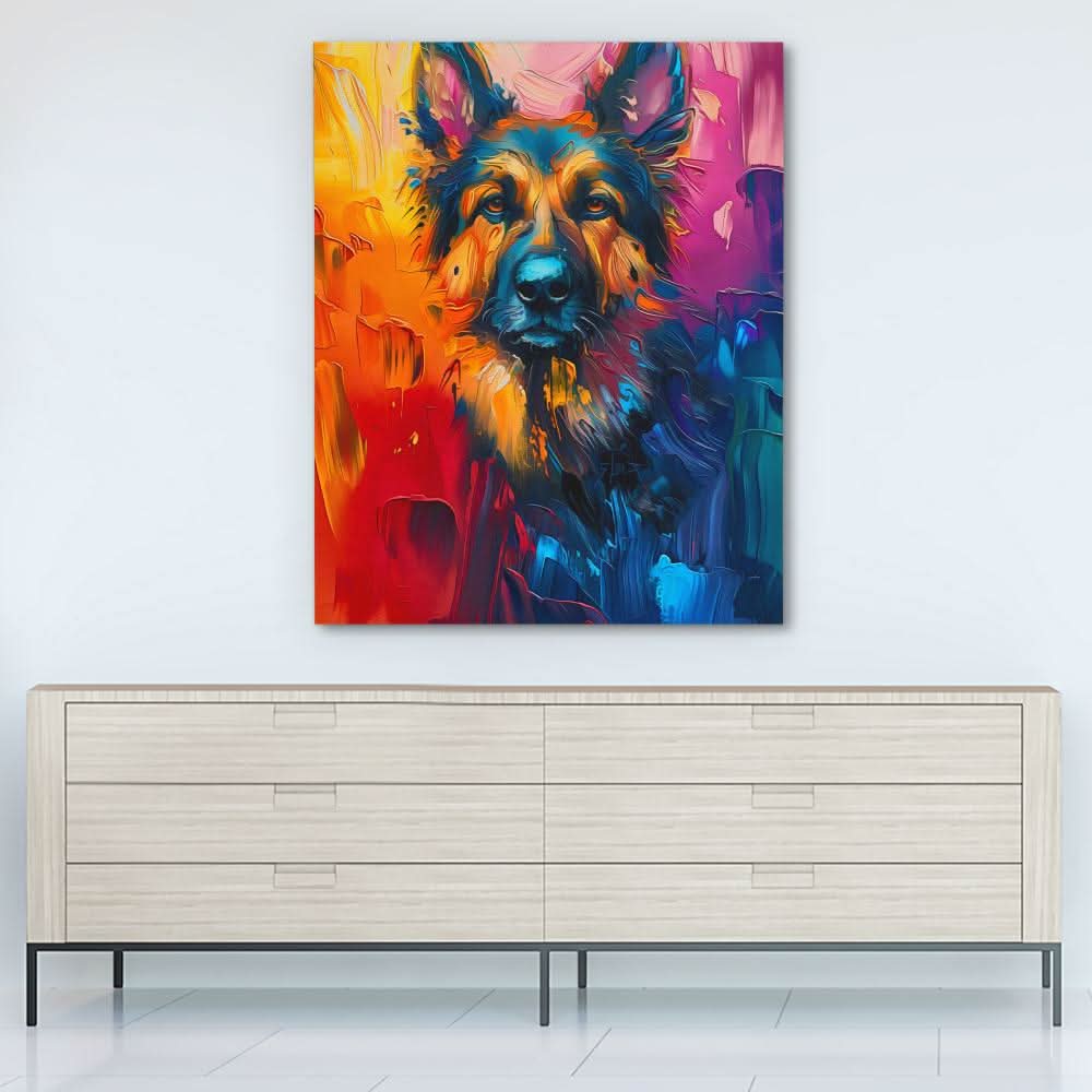 Shepherds Visage - Colorful Wall Art