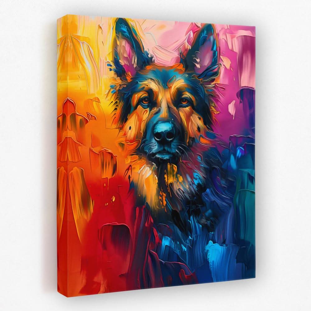 Shepherds Visage - Animals Canvas Wall Art