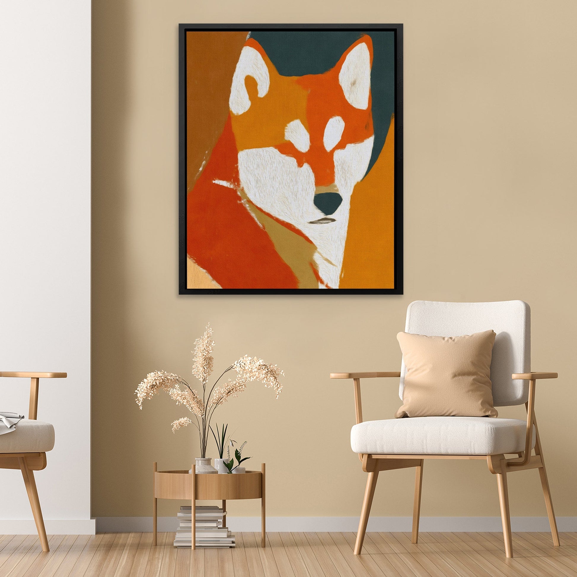 Shiba Sunset Portrait - Luxury Wall Art