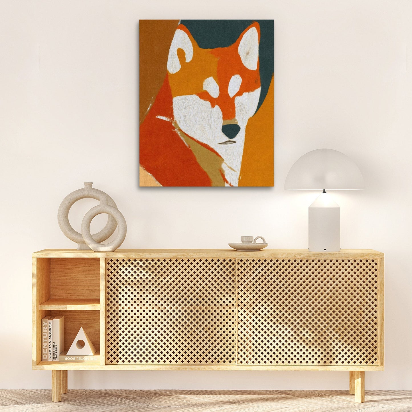 Shiba Sunset Portrait - Luxury Wall Art