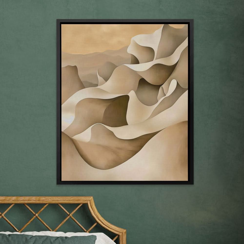 Shifting Serenity - Landscapes Wall Art in Black Frame