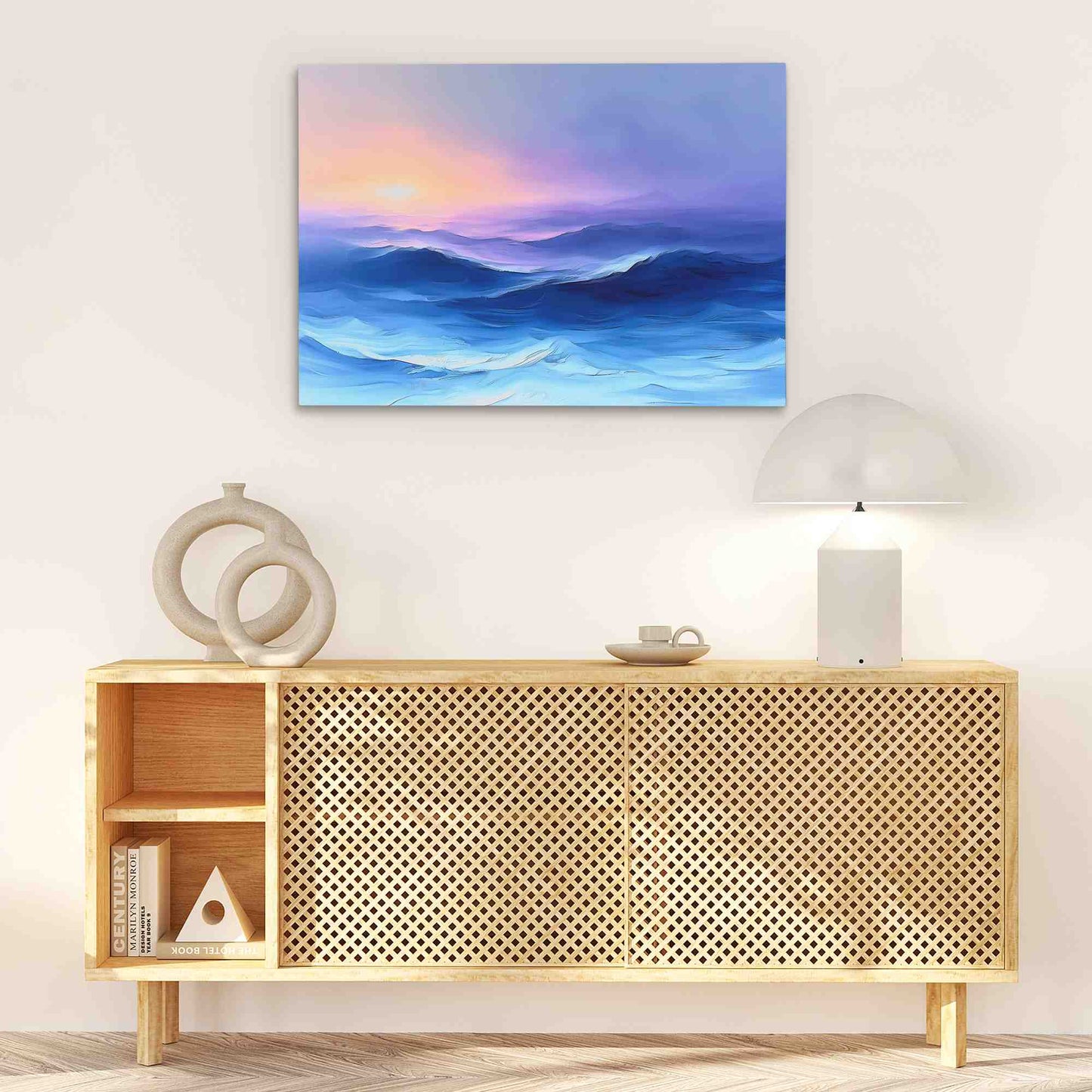 Shifting Tides - Blue Canvas Wall Art