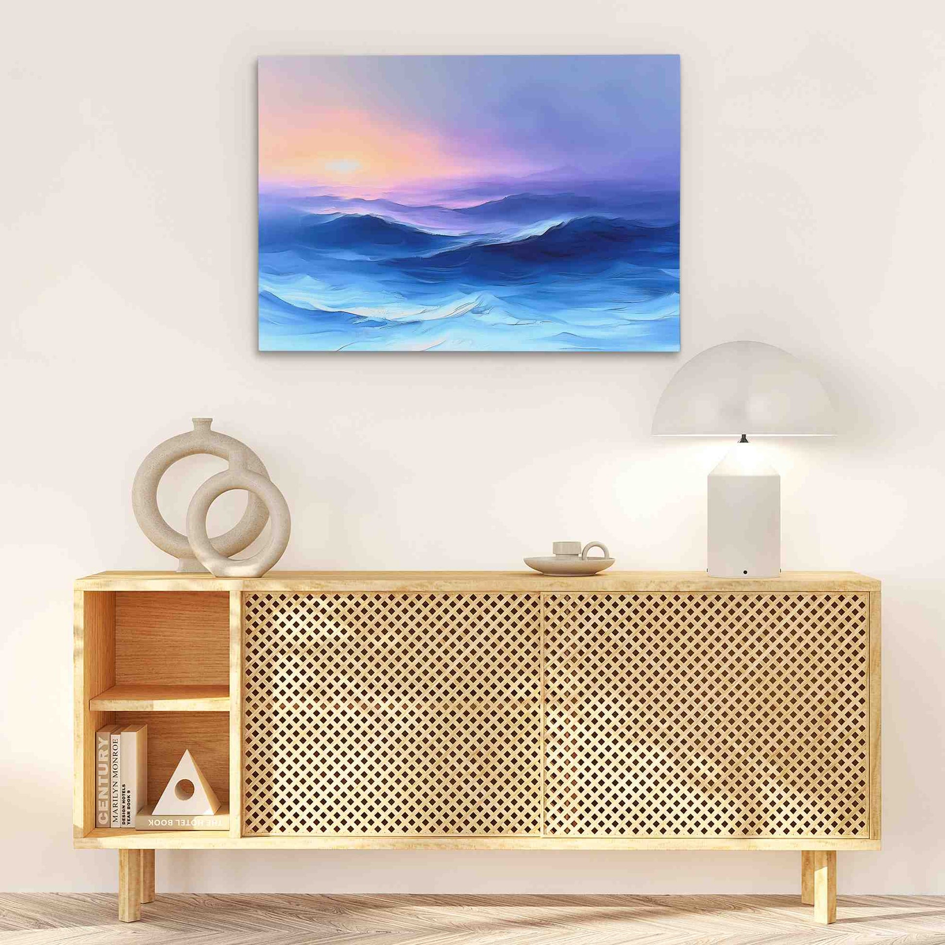 Shifting Tides - Blue Canvas Wall Art