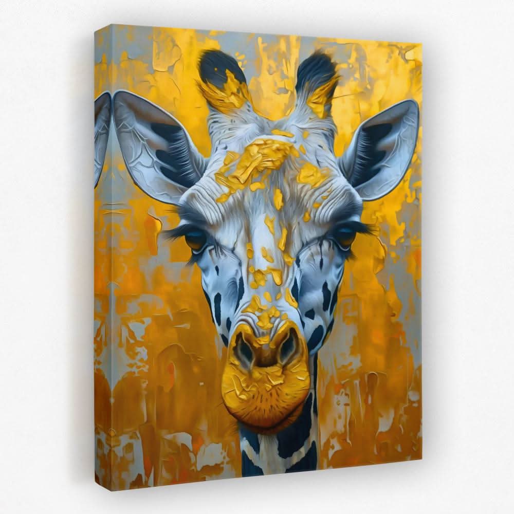 Shimmering Giraffe - Animals Canvas Wall Art