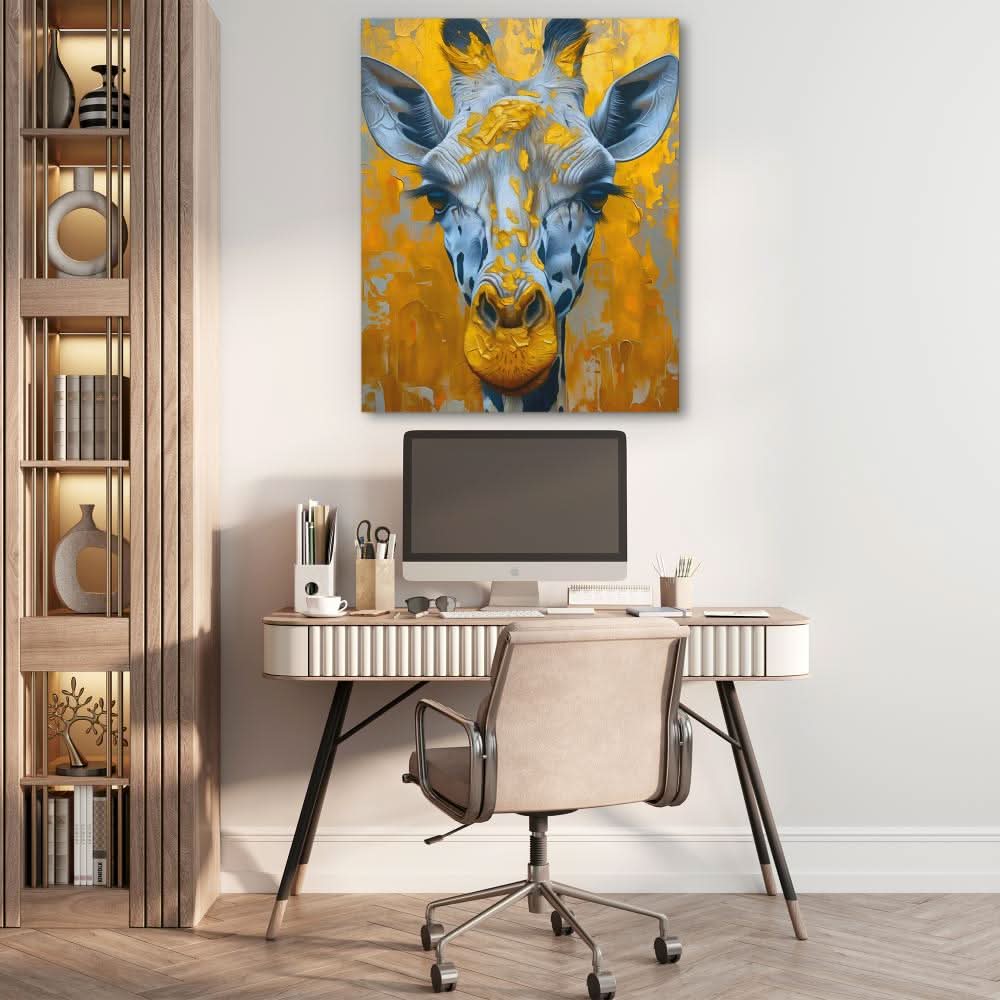 Shimmering Giraffe - Minimalist Wall Art Print