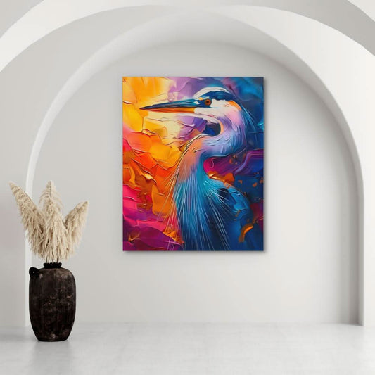 Shimmering Spectacle - Contemporary Wall Art in Black Frame