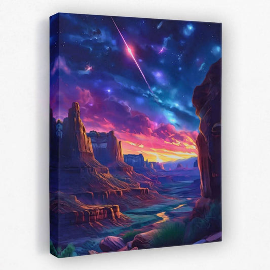 Shooting Star Canyon - Nature Canvas Wall Art