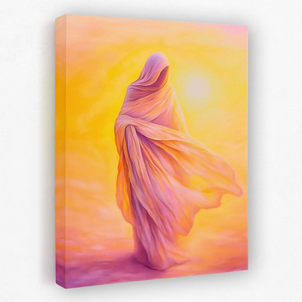 Shrouded Figure - Spiritual Canvas Wall Art