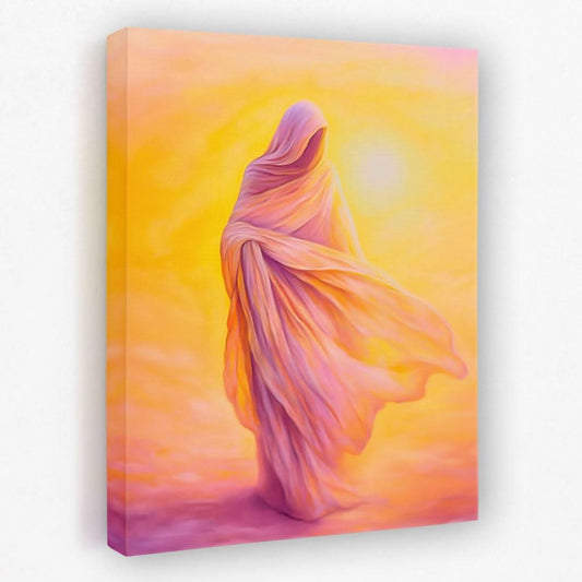 Shrouded Figure - Spiritual Canvas Wall Art