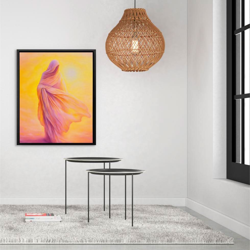 Shrouded Figure - Large Figurative Canvas Print