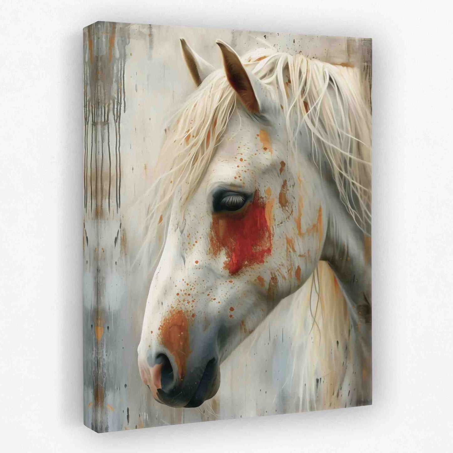 Shy Horse - Animals Canvas Wall Art
