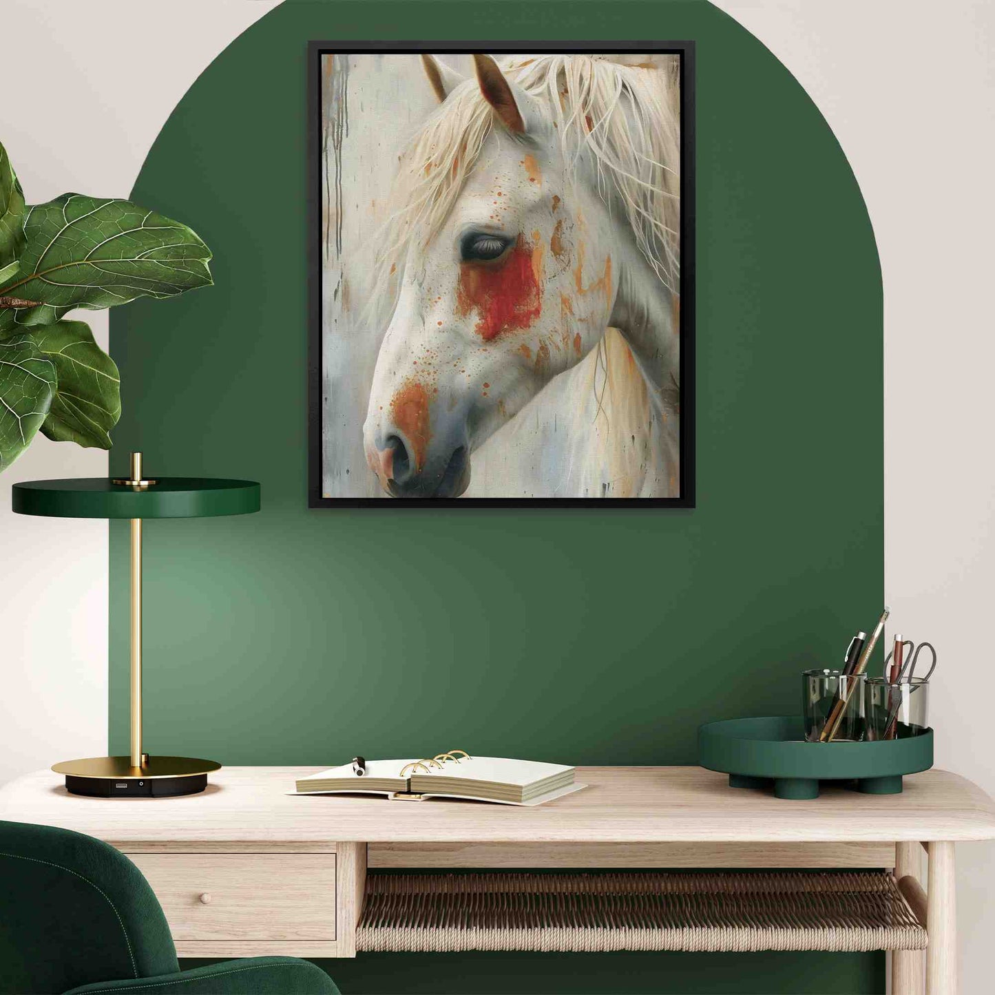 Shy Horse - Large Canvas Print