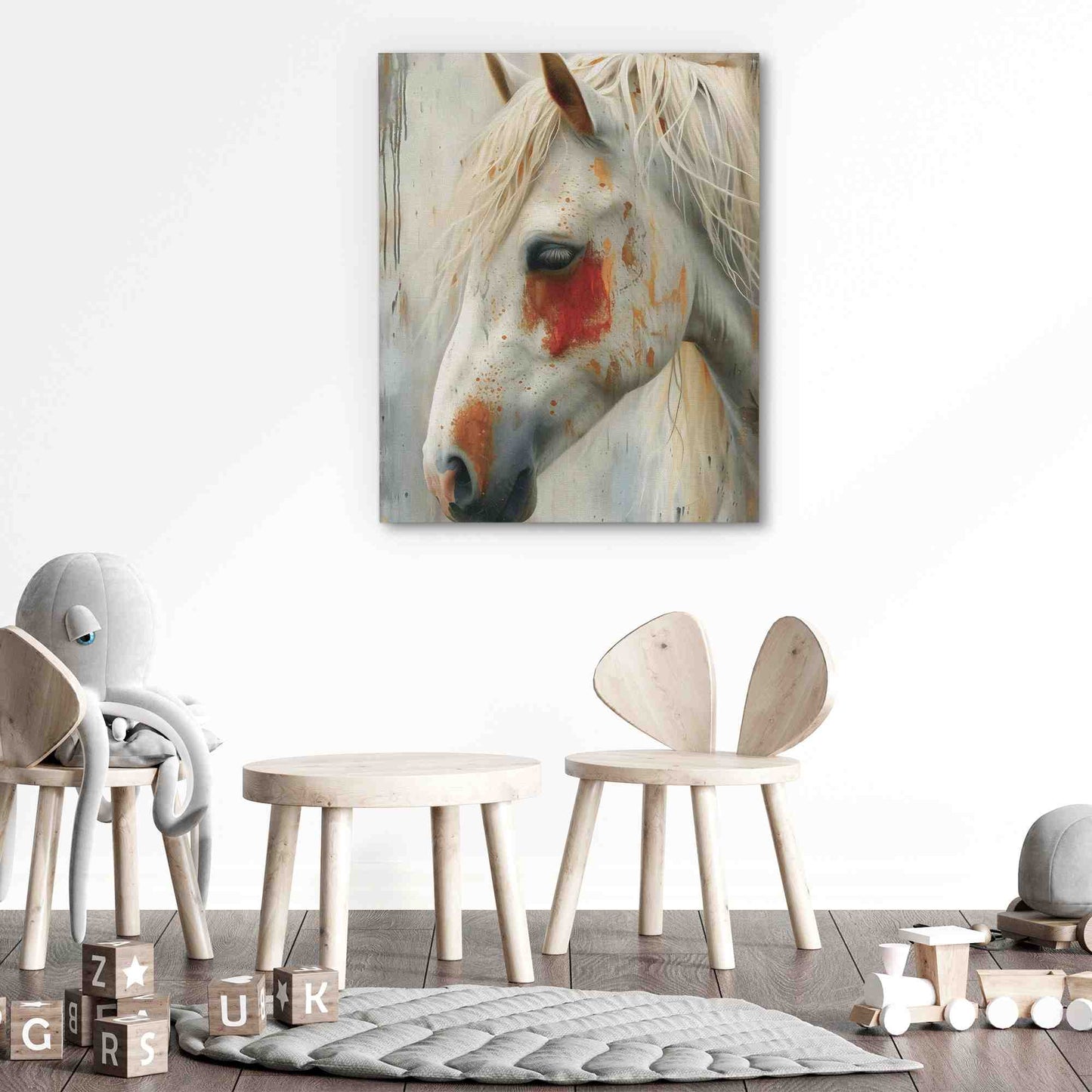 Shy Horse - Animals Art for Living Room