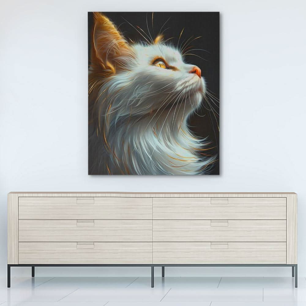 Silent Feline - Large Canvas Print