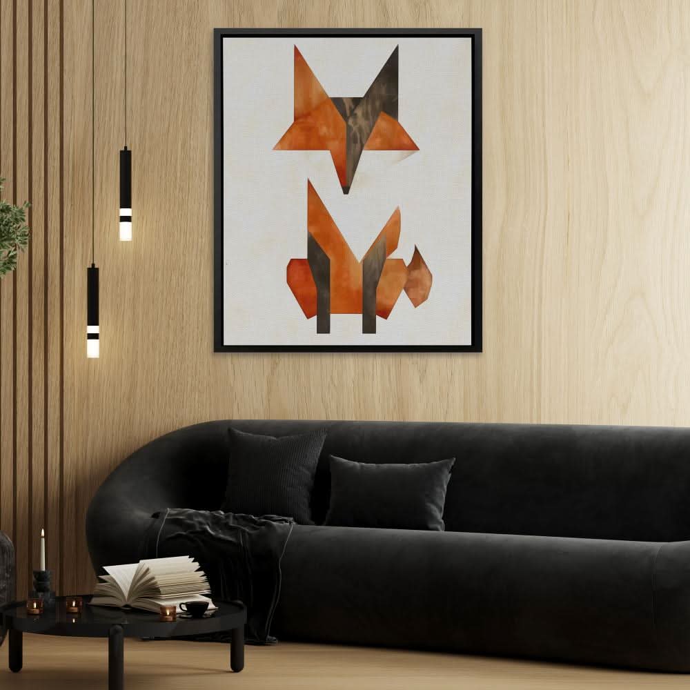 Simple Fox - Earth Tones Wall Art