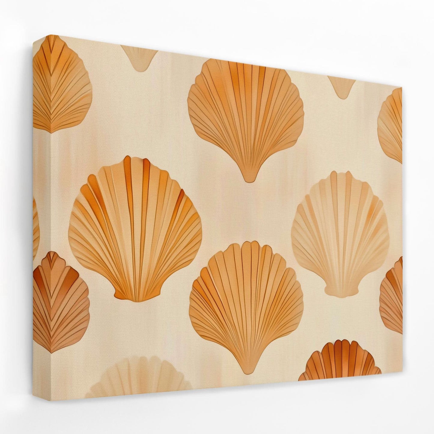 Simple Seashells - Beach House Canvas Wall Art