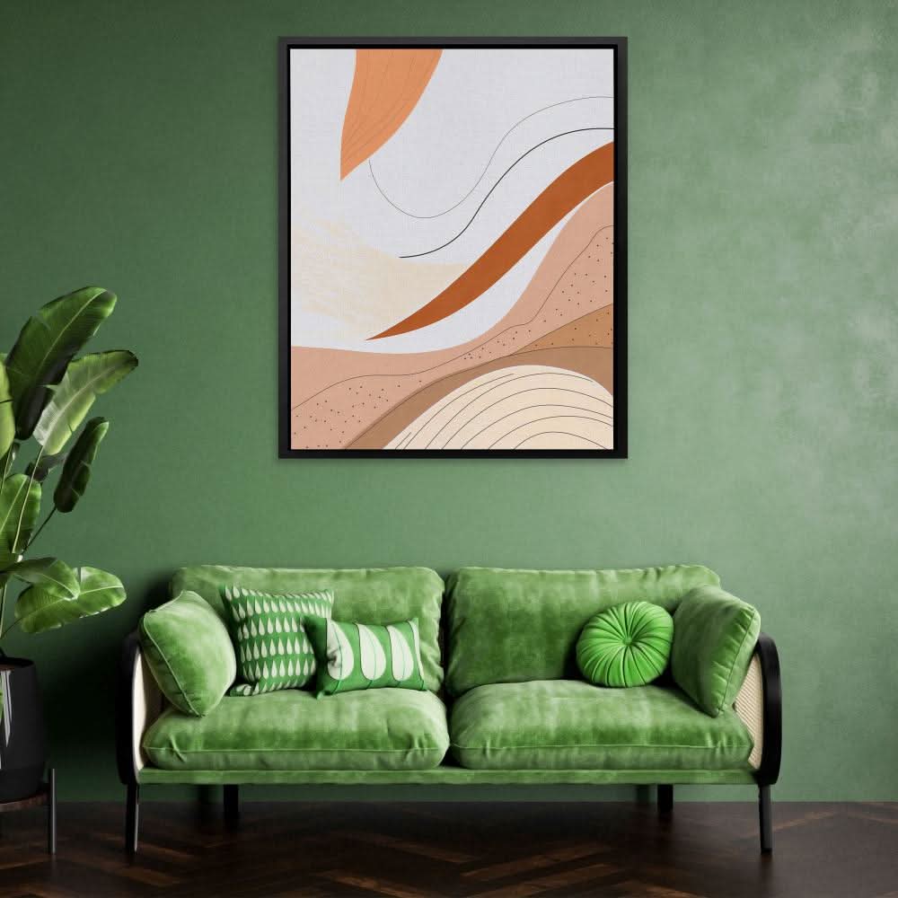 Simple Shapes - Large Abstract Canvas Print
