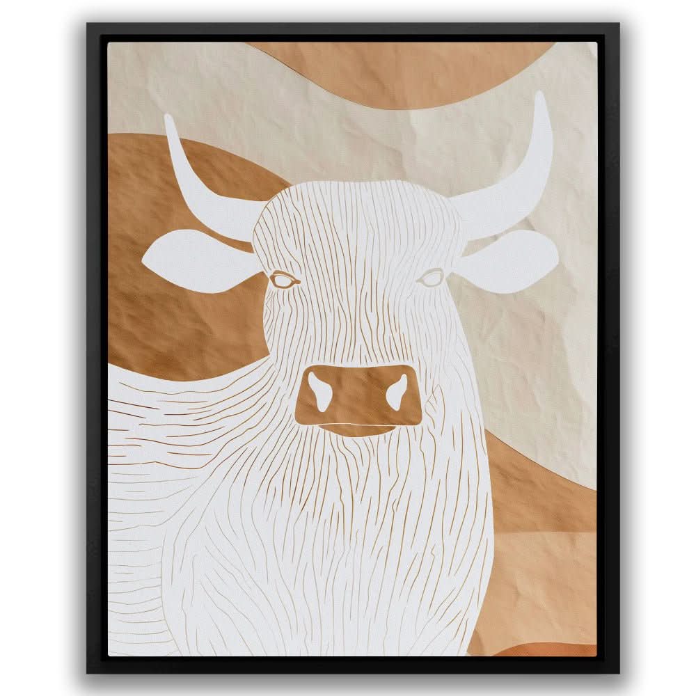 Simplicity in Power - Minimalist Earth Tones Canvas Wall Art