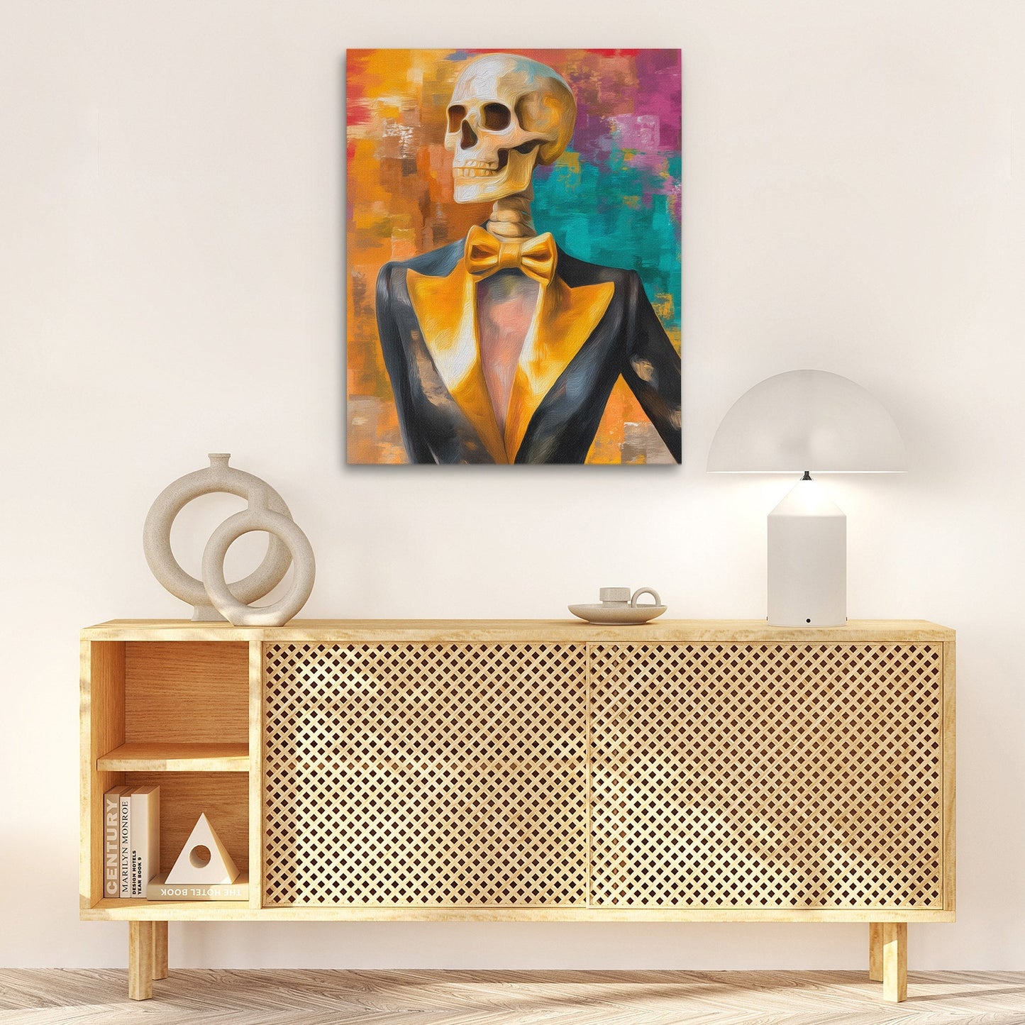 Skeleton in Tuxedo - Luxury Wall Art