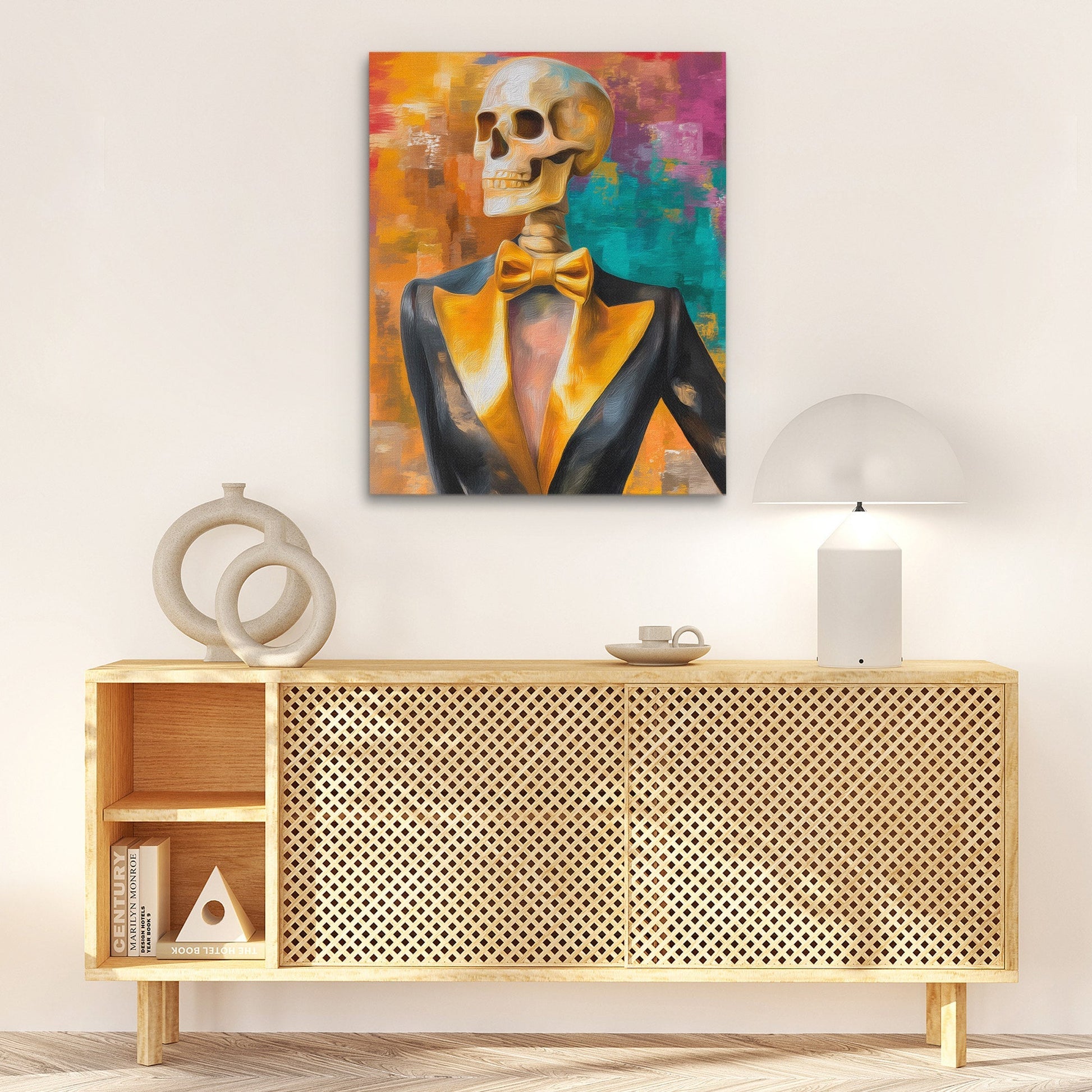 Skeleton in Tuxedo - Luxury Wall Art