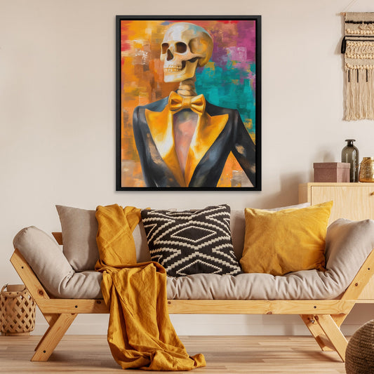 Skeleton in Tuxedo - Luxury Wall Art
