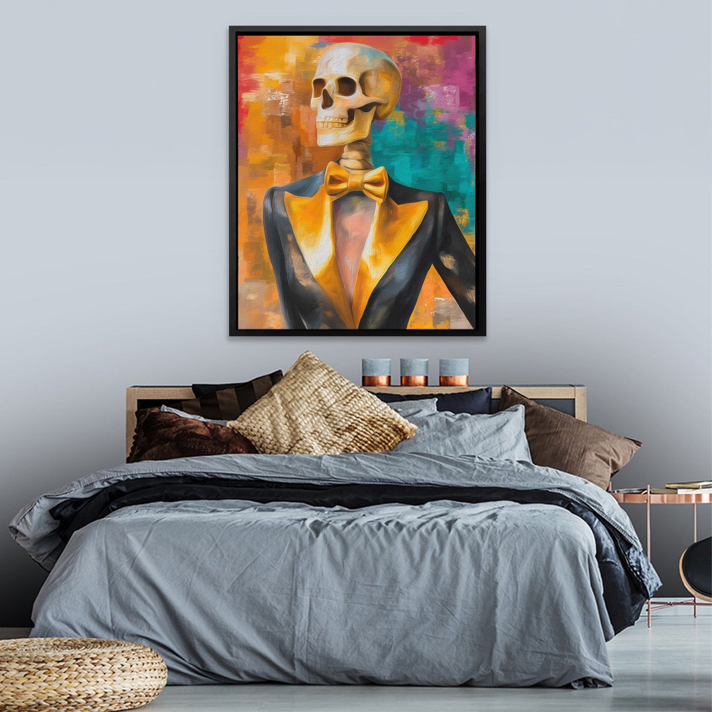 Skeleton in Tuxedo - Luxury Wall Art