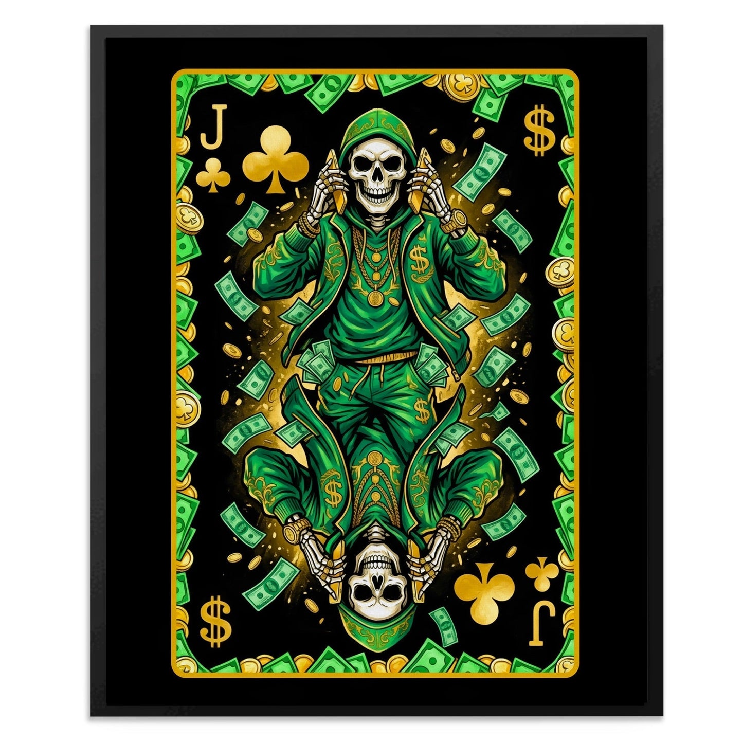 Skeleton Money King Queen Jack - 3 Piece Set Jack