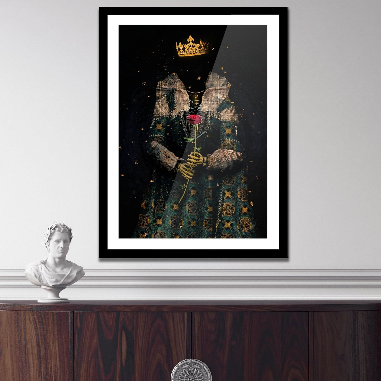 Skeleton Queen Semi - gloss Print - Luxury Wall Art